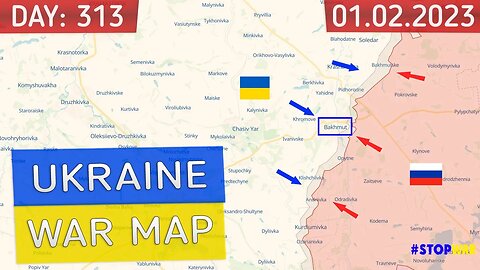 Russia and Ukraine war map 02 Jan 2023 - 313 day invasion | Military summary latest news today