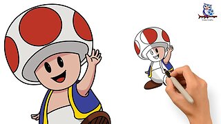 How to Draw Toad from - The Super Mario Bros. Movie
