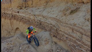 Epic drone footage of beautiful mountain bike course