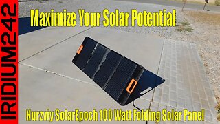 Go Off Grid with The Nurzviy SolarEpoch 100 Watt Folding Solar Panel