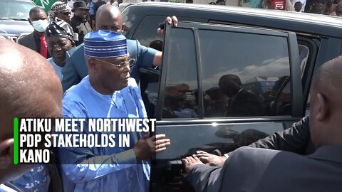 2023: ATIKU meet PDP Kano Stakeholders and prays for victims of collapse building
