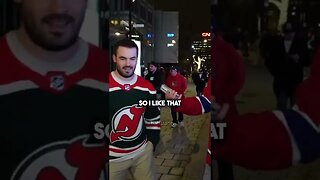 Devils fan: "Habs fans are crazy !" 🔥