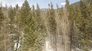 Traveling through the Rockies on the Amtrak California Zephyr