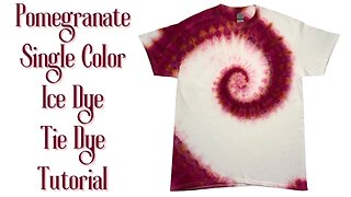 Tie-Dye Designs: Pomegranate Single Line Spiral Ice Dye