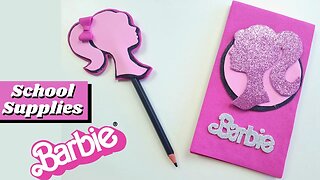 DIY - How to Make Customized Barbie Notepad and Pencil Tip