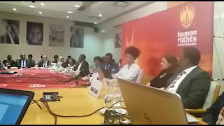 SOUTH AFRICA - Johannesburg - SAHRC Briefing on Malema Hate Speech (video) (FZ3)