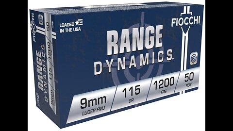 FIOCCHI RANGE DYNAMICS - 9mm Luger 1000 ROUNDS