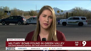 Deputies investigate decades-old military ordnance found by Green Valley resident