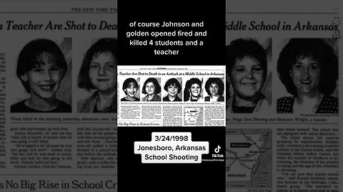 Jonesboro School Shooting 3/24/1998