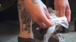 Denver tattoo artist goes viral for her take on the wildly popular Bernie Sanders meme