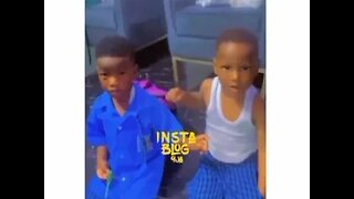 Viral video of a conversation between a Nigerian mom and her twin sons