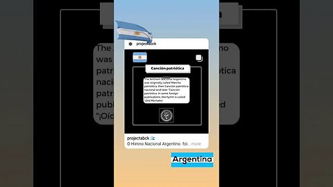 🇦🇷 Argentina national anthem/Canción patriótica