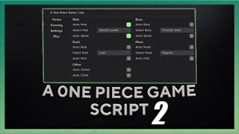 [NEW] A One Piece Game Script GUI | Auto Farm | PASTEBIN (2022)