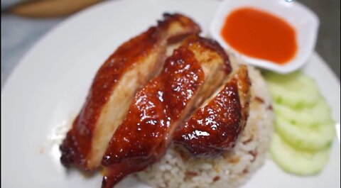 Chinese Roast Chicken With Red Honey