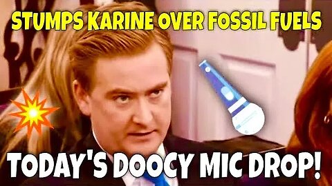 Karine Jean-Pierre GETS STUMPED with Question: "Energy Security or Fossil Fuels" - DOOCY MIC DROP 🎤