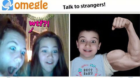 Baby Face Flexing on OMEGLE! JUMPSCARE Trolling on Omegle