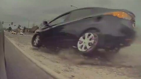 Car Goes Airborne Extremely Close Call Caught on Tesla Camera | TeslaCam Live