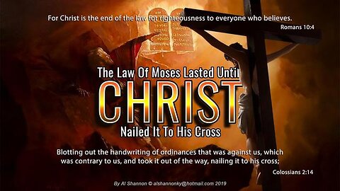 THE GOSPEL OF JESUS VS THE LAW OF MOSES