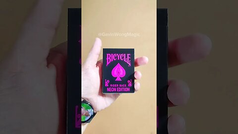 Unboxing - Bicycle Neon Rider Back Star-Fire Pink Deck Playing Cards!