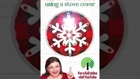 Dollar Tree Christmas Gift Bag DIY using a Stove Cover