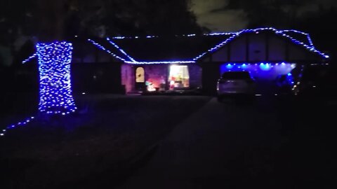 finally got my Christmas lights up! maybe June I'll take them down.