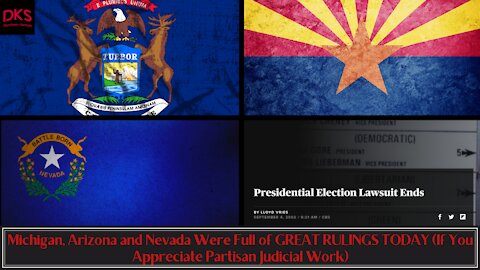 Michigan, Arizona and Nevada Were Full of GREAT RULINGS (If You Appreciate Partisan Judicial Work)