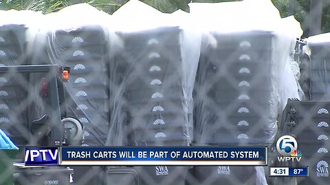 New trash carts will be part of an automated system in Palm Beach County