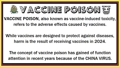 VACCINE POISON