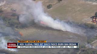 More than 400 illegal fires set since Pasco burn ban