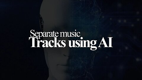 Separate music tracks using AI || Melody ml