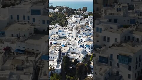 It’s not Santorini…. #tunisia #travel #drone