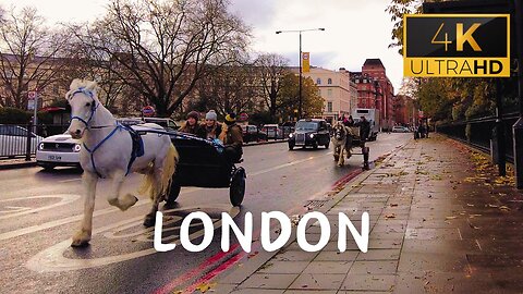 Walking to Paddington Station in London UK - 4k 60FPS