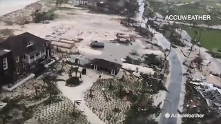 Video shows damage from Hurricane Dorian
