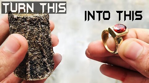 Turning Old Brass Trash Into Golden Shiny Ring || TRASH to TREASURE