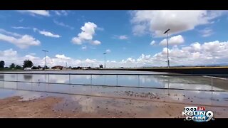 Erubiel Durazo Field in Douglas floods from heavy rains