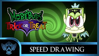 Speed Drawing: MobéBuds Trick or Treat - Ecogoile | A.T. Andrei Thomas 2023