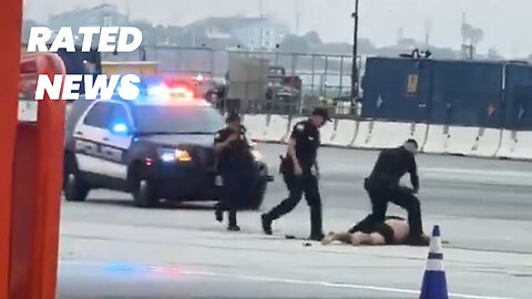 Shirtless Man Runs Onto LAX Apron, Tackled by Security