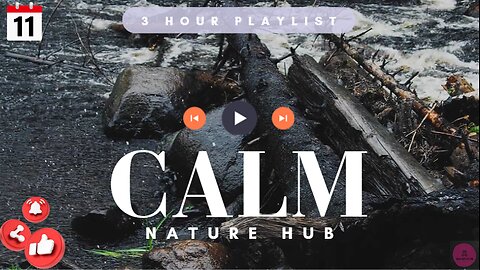River and Thunder White Sounds for 3 Hours of Calm, Zen, and Soothing Background #11