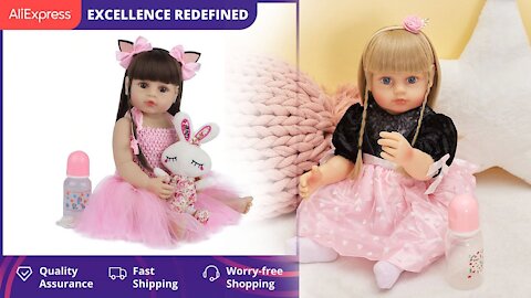 55CM Reborn Baby Doll, for Children, Full Body Silicone Toy, with Summer Clothes