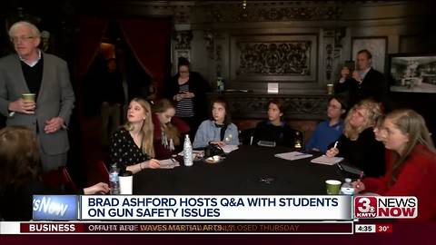 Congressional candidate Brad Ashford holds Q&A with students on gun violence