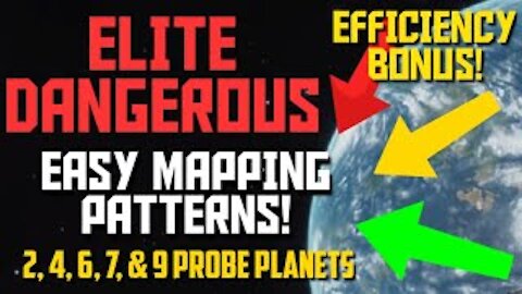 Elite Dangerous - How To Map Planets / Surface Scanner - Bonus Efficiency - 2 to 9 Probe Planets