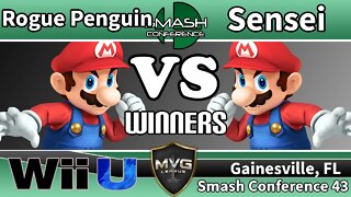 RoguePenguin (Mario) vs. Sensei (Mario) - SSB4 Winners R5 - SC43