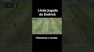 Linda jogada do ENDRICK Palmeiras x Audax jogo treino @paulomassini