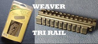 WEAVER AR-15 CARRY HANDLE TRI RAIL MOUNT Drop In Accessory , 48322