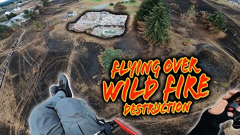 Flying Paramotors over a Wildland Fire 🔥 So much destruction 😔