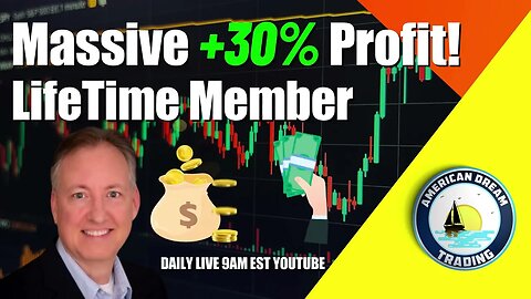 Massive +30% Profit Lifetime Member Stock Market Success