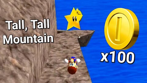 100 Coin Star in Tall, Tall Mountain - Super Mario 64