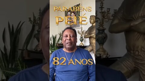 👑⚽ REI PELÉ AGRADECE O CARINHO DE TODOS NO SEU ANIVERSÁRIO DE 82 ANOS. #shorts