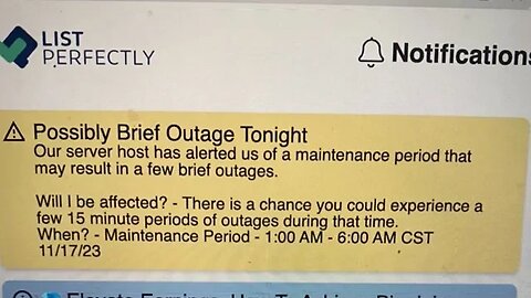 Possible Outage Tonight!