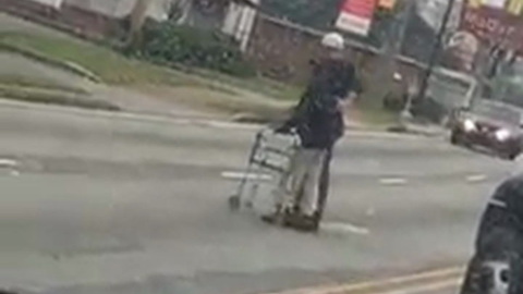 Man Stops Traffic by Blocking Road with Truck. Drivers Soon Realize Who He's Helping